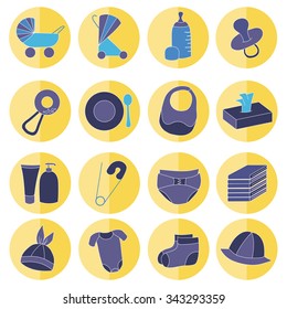 Baby icons set