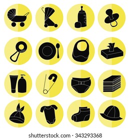 Baby icons set