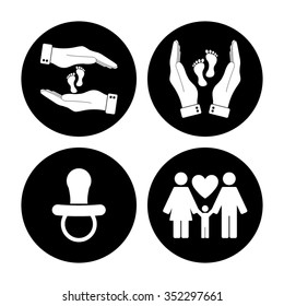 Baby icons, set