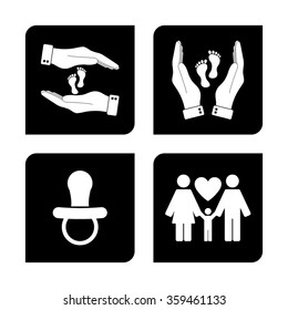 Baby icons;  set