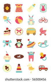 Baby icons set