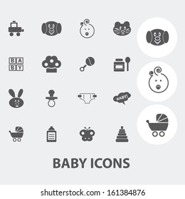 Baby Icons Set, Vector