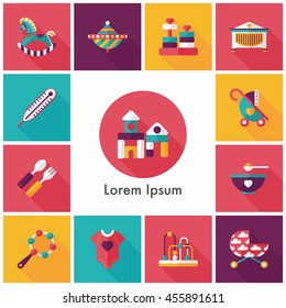 Baby icons set,eps10