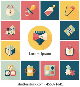 Baby icons set,eps10