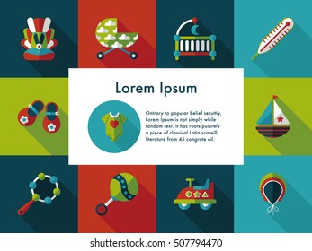 Baby icons set,eps10