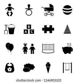 Baby icons set.Vector Illustration