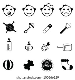 baby icons - for baby stuff, newborn, toddler and others