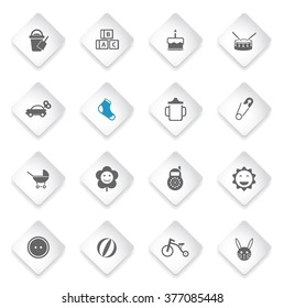 Baby icons for web and user interfaces