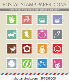 Baby icons for web and user interfaces