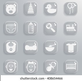 Baby icons for web and user interfaces