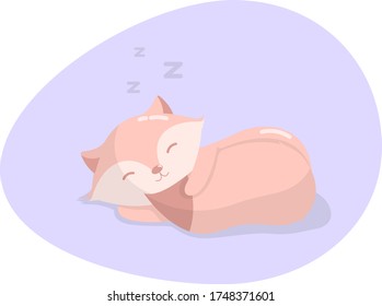 
baby illustration cute sleeping cat