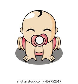 Baby illustration vector