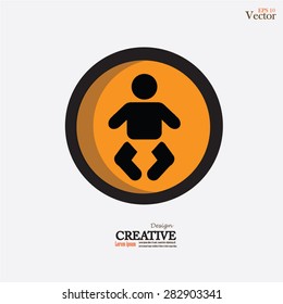 Baby infant sign icon.baby icon.vector illustration.