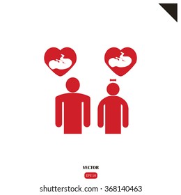 baby inside heart 