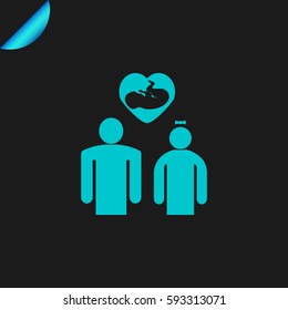 baby inside heart 