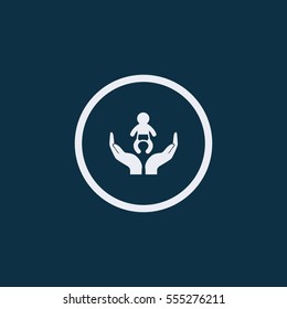 Baby insurance icon