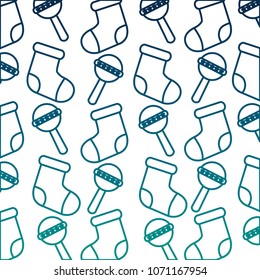 baby jingle bell and socks pattern