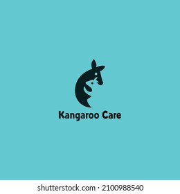 Baby Kangaroo Care Garment Logo Design