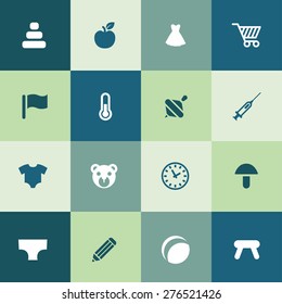 baby, kids icons universal set for web and mobile