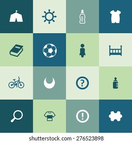 baby, kids icons universal set for web and mobile