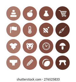baby, kids icons universal set for web and mobile