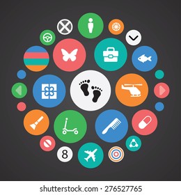 baby, kids icons universal set for web and mobile