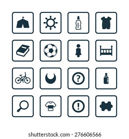 baby, kids icons universal set for web and mobile