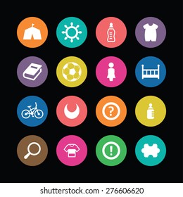 baby, kids icons universal set for web and mobile
