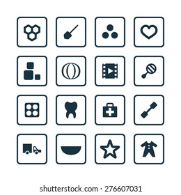 baby, kids icons universal set for web and mobile