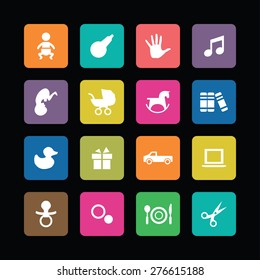 baby, kids icons universal set for web and mobile