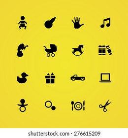 baby, kids icons universal set for web and mobile