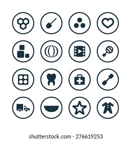 baby, kids icons universal set for web and mobile