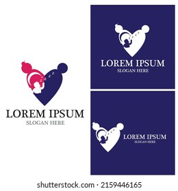 Plantilla de vector del logotipo de niños pequeños