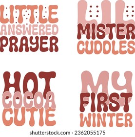 baby and kids retro svg design bundle and eps file