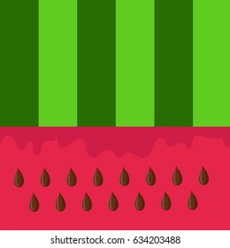 Baby and kids style abstract geometric background, cute seamless pattern with watermelon, wrapping paper, 50s, 60s, 70s fashion trendy fabric, simple ornament, template, layout for design