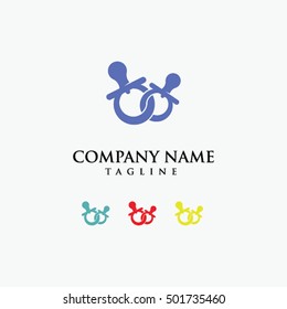 Baby Kids Toy Shop Logo Vector