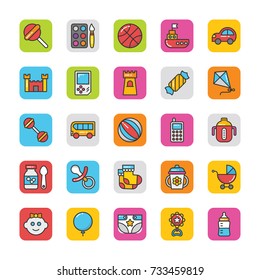 Baby and Kids Vector Icons  3