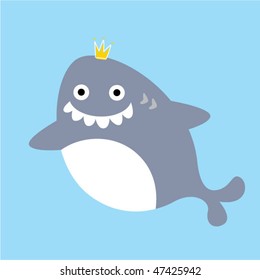 baby king shark greeting