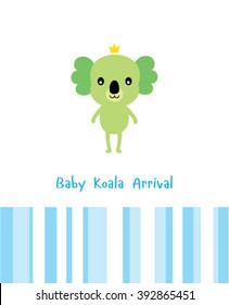 baby koala bear arrival card