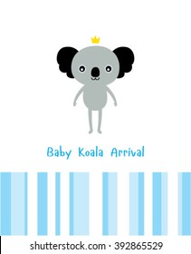 baby koala bear arrival card