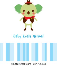 baby koala bear card