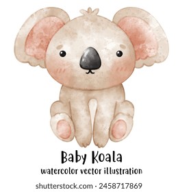 Baby Koala, Koala, Boho style, watercolor