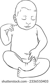 Baby Line Art, Newborn baby line art, other's Day Gift Ideas, Newborn Art