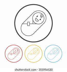 baby line icon