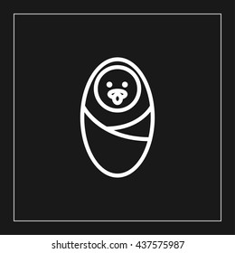 baby line icon