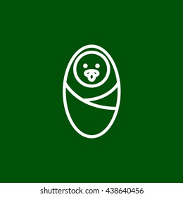 baby line icon