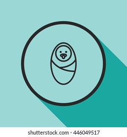 baby line icon