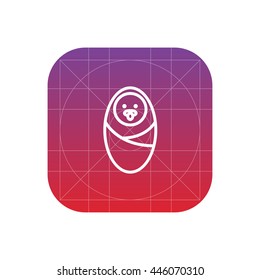 baby line icon