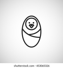 baby line icon