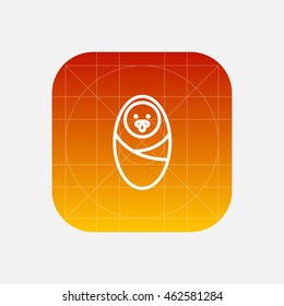 baby line icon